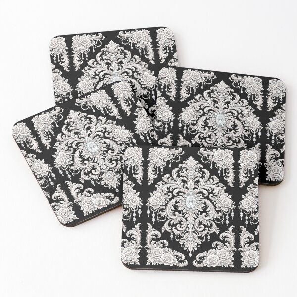 Item preview, Black Diamonds & Rococo - Vertical designed and sold by DesignsByPrnces.