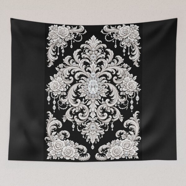 Item preview, Black Diamonds & Rococo - Vertical designed and sold by DesignsByPrnces.