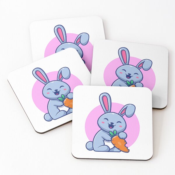 Item preview, Cute Bunny Rabbit Holding Carrot Pink Circle designed and sold by jbraunl.