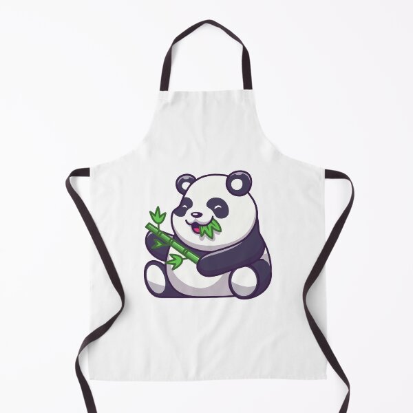 Item preview, Cute Sitting Panda Eating Green Bamboo Branch designed and sold by jbraunl.