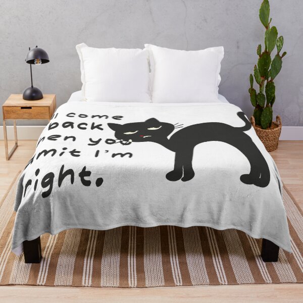 Item preview, I’ll Come Back When You Admit I’m Right – Minimalist Cat Silhouette designed and sold by Novalineastudio.