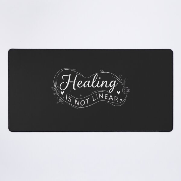 Item preview, Healing Is Not Linear Mental Health Recovery Emotional Growth Quote Design designed and sold by Soft Strength Studio.