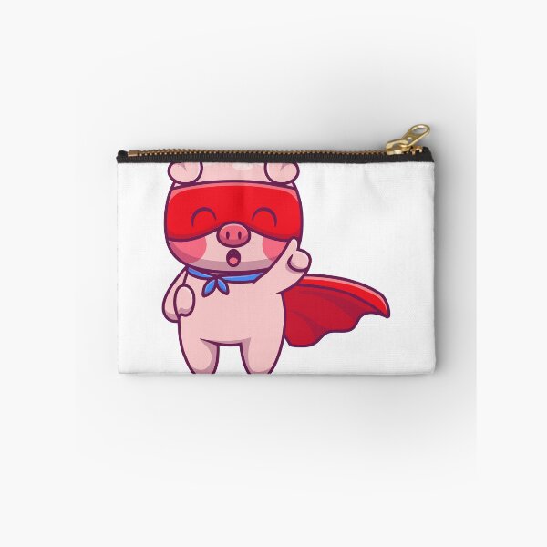 Item preview, Cute Superhero Pig with Mask and Cape designed and sold by jbraunl.