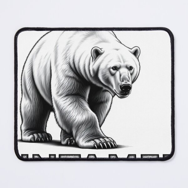 Item preview, Frozen Strength — Realistic Polar Bear Pencil Sketch Art designed and sold by Henrylifestyle2.
