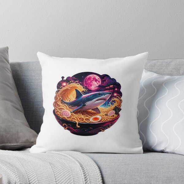 Item preview, Shark Ramen Wave Sticker designed and sold by Imaginarium of Chaos falcon88 .