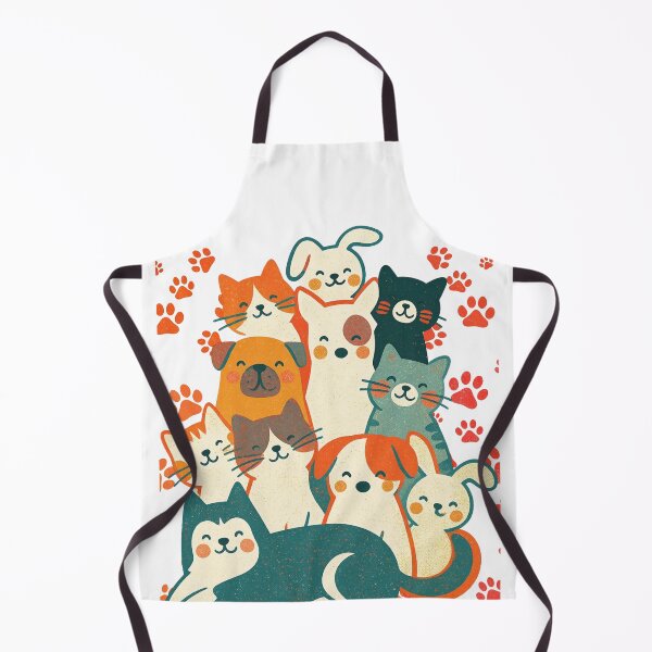Item preview, Kawaii Happy Pets - Cute Cats, Dogs and Bunnies Crowd designed and sold by RairyuuBell.