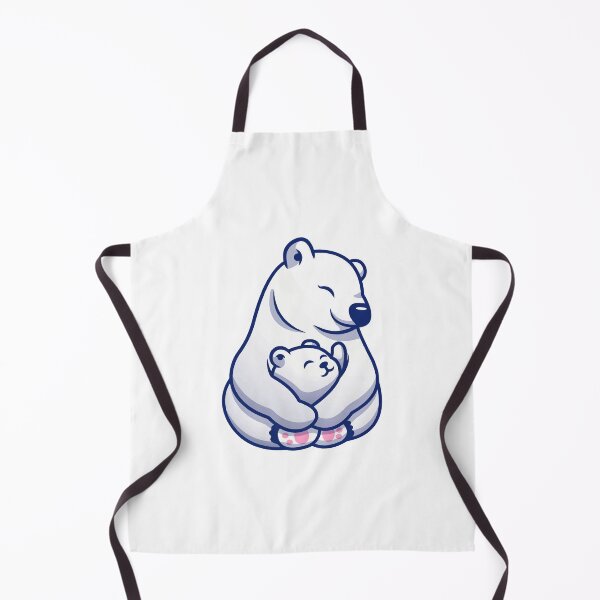 Item preview, Cute Polar Bear and Cub Hugging Together designed and sold by jbraunl.
