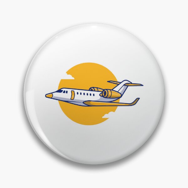 Item preview, Cute Private Jet Flying in Front of Yellow Sun designed and sold by jbraunl.