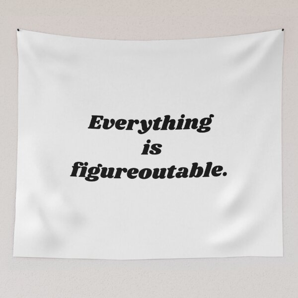 Item preview, Everything Is Figureoutable - Inspirational Quote Typography designed and sold by PixelParinda.