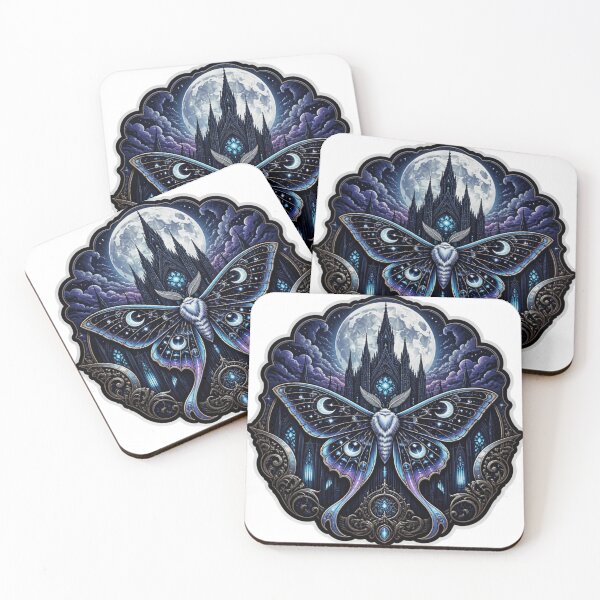 Item preview, Celestial Moth Cathedral Sticker designed and sold by Imaginarium of Chaos falcon88 .