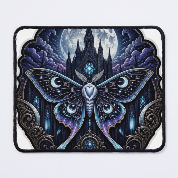 Item preview, Celestial Moth Cathedral Sticker designed and sold by Imaginarium of Chaos falcon88 .
