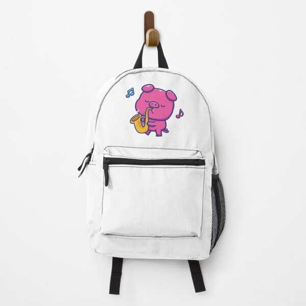 Item preview, Cute Pig Playing Saxophone with Music Notes designed and sold by jbraunl.