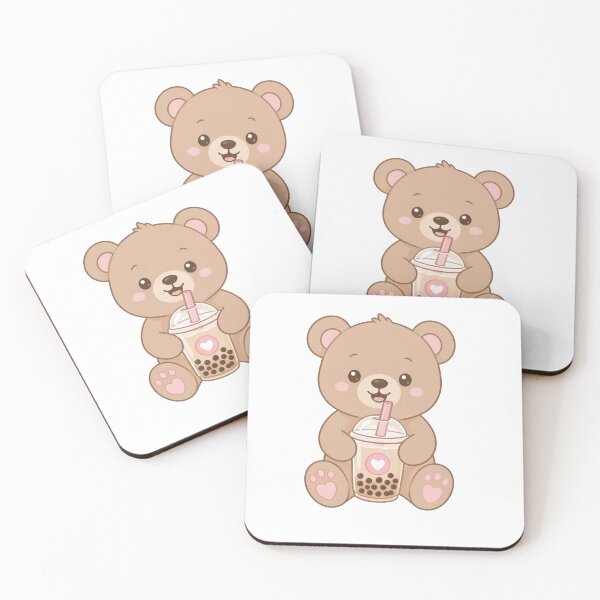 Item preview, Cute Teddy Bear Bubble Tea T-Shirt — Kawaii Pastel Brown Pink Boba Tea Bear Aesthetic Tee designed and sold by HOODYBUDSTYLES.