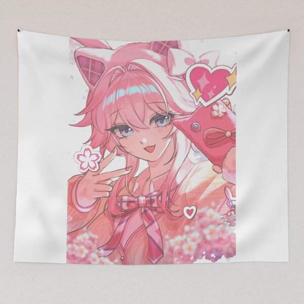 Item preview, Yae Miko Cute Cat Ears Genshin Impact designed and sold by KomiArts.