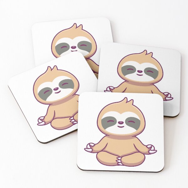 Item preview, Cute Zen Sloth Yoga Meditation designed and sold by jbraunl.