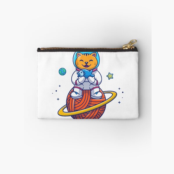 Item preview, Cat Astronaut Sitting on Yarn Planet designed and sold by jbraunl.
