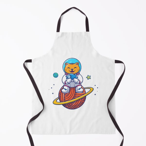 Item preview, Cat Astronaut Sitting on Yarn Planet designed and sold by jbraunl.