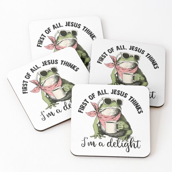 Item preview, Christian Frog First Of All Jesus Thinks I'M A Delight designed and sold by studiopekepeke.
