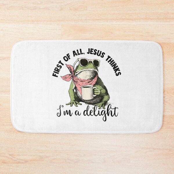 Item preview, Christian Frog First Of All Jesus Thinks I'M A Delight designed and sold by studiopekepeke.