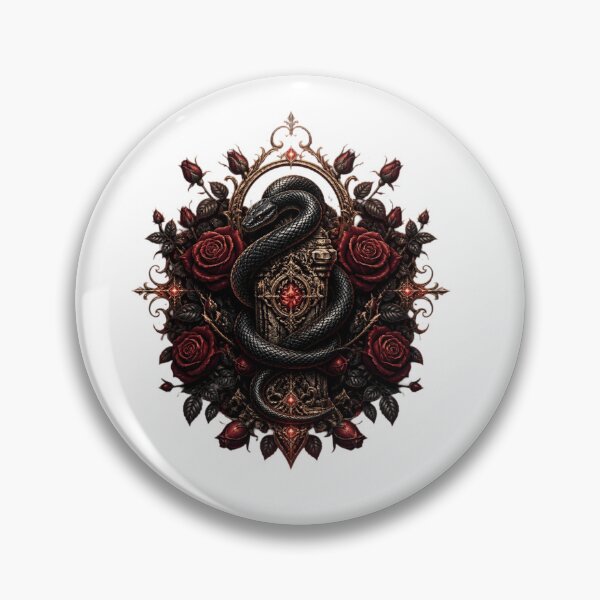 Item preview, Snake Rose Relic Sticker designed and sold by Imaginarium of Chaos falcon88 .