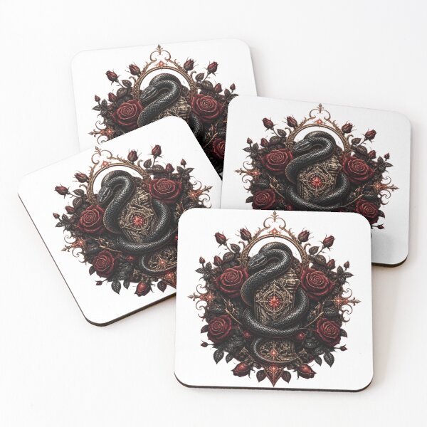 Item preview, Snake Rose Relic Sticker designed and sold by Imaginarium of Chaos falcon88 .
