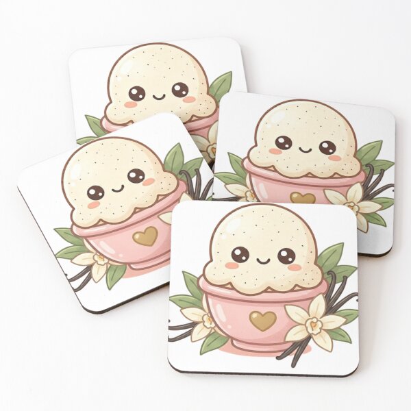 Item preview, Cute Kawaii Vanilla Ice Cream in a Cup designed and sold by Basement Labs.