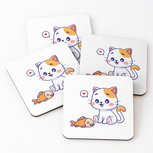 Item preview, Cute Kitten Playing with Goldfish designed and sold by jbraunl.