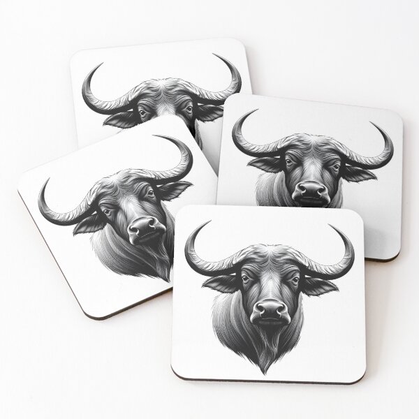 Item preview, Untamed Power — Realistic Buffalo Pencil Sketch Artwork designed and sold by Henrylifestyle2.