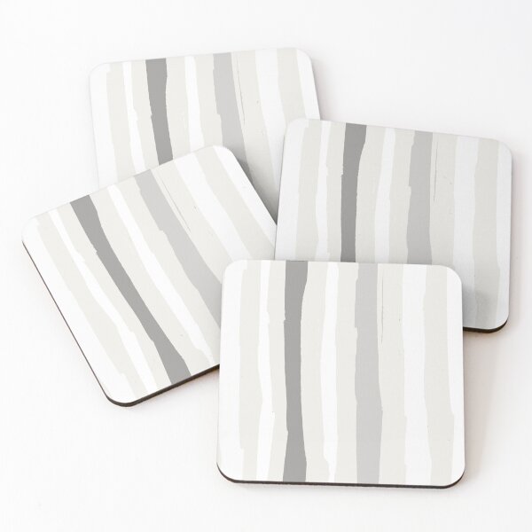 Item preview, pastel gray rough brushstroke stripes designed and sold by kobyakov.