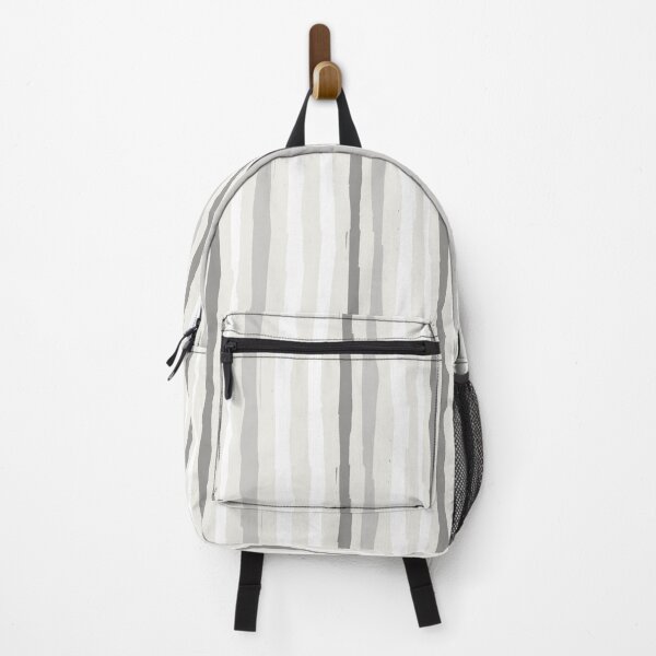 Item preview, pastel gray rough brushstroke stripes designed and sold by kobyakov.