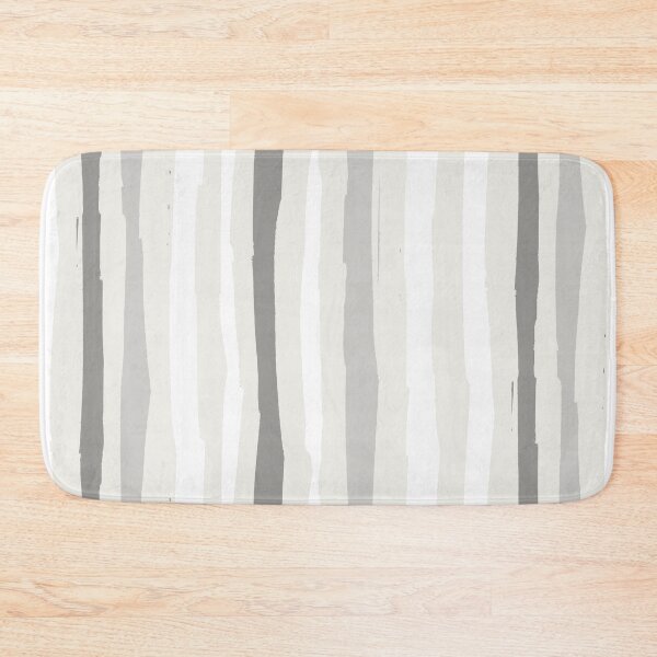 Item preview, pastel gray rough brushstroke stripes designed and sold by kobyakov.