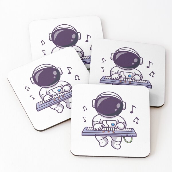 Item preview, Space Musician Astronaut Playing Keyboard designed and sold by jbraunl.