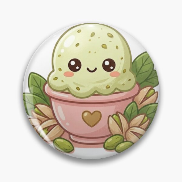 Item preview, Cute Kawaii Pistachio Ice Cream in a Cup designed and sold by Basement Labs.