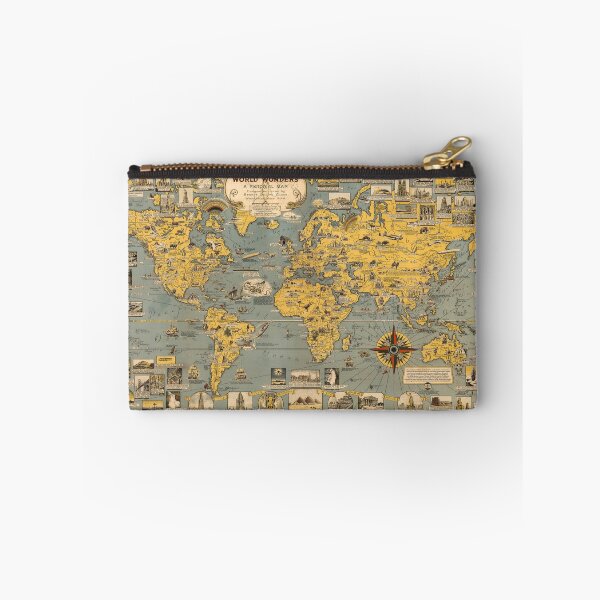 Item preview, World Wonders Old Map 1939 designed and sold by PetsArt.