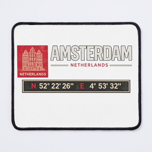 Item preview, Amsterdam Netherlands Coordinates designed and sold by MKDSN.