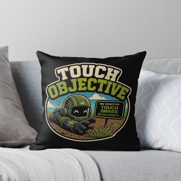 Item preview, New Objective Touch Grass  designed and sold by Nol1ytv.