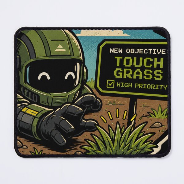 Item preview, New Objective Touch Grass  designed and sold by Nol1ytv.