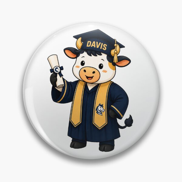 Item preview, UC Davis Cow (Graduation) designed and sold by Mr.designer.