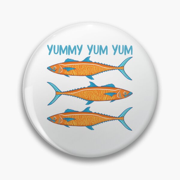 Artikelvorschau, Yummy Yum Yum – Fischdesign entworfen und verkauft von BritishDelights.