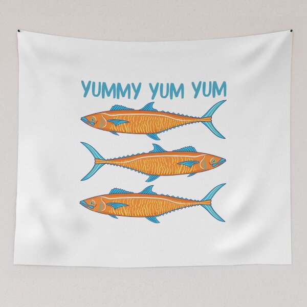 Item preview, Yummy Yum Yum – Fish Design designed and sold by BritishDelights.