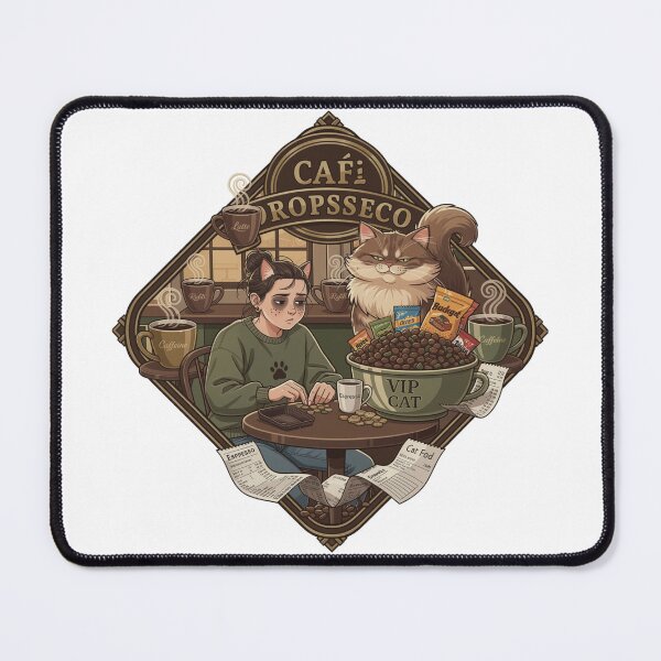 Item preview, Broke But My Cat Eats First Funny Cat Coffee Lover Design designed and sold by YMLux.