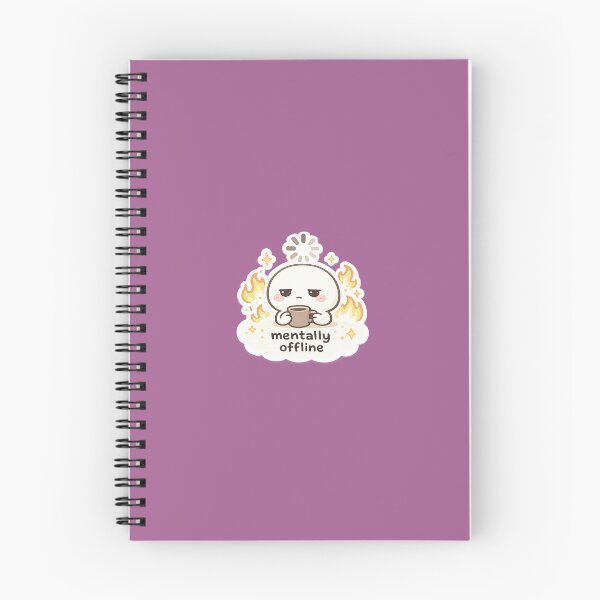 Item preview, Mentally Offline Cute Sticker -| Funny Burnout Meme Kawaii Coffee Mood Aesthetic designed and sold by Qingtian814.