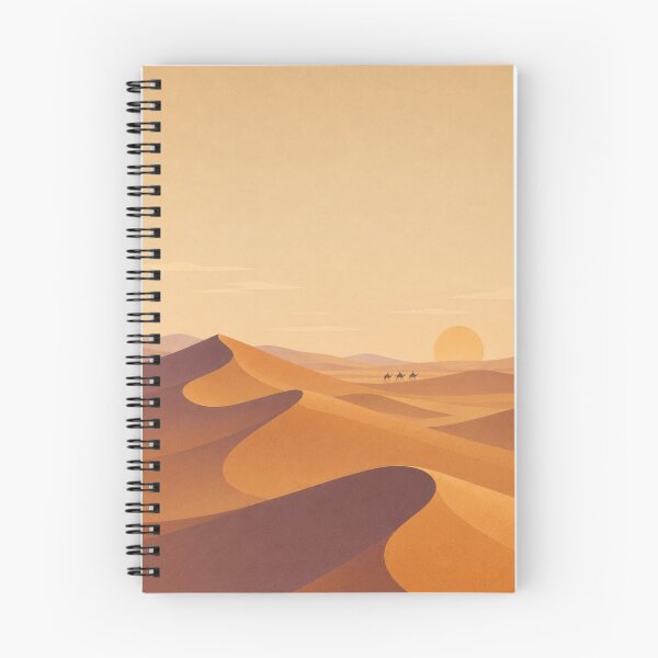 Item preview, Golden Desert Dunes Minimal Travel Poster designed and sold by Creative_Canvas.
