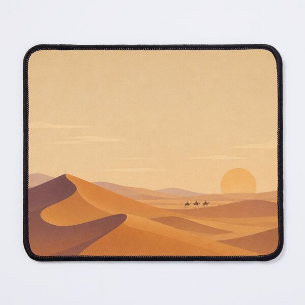 Item preview, Golden Desert Dunes Minimal Travel Poster designed and sold by Creative_Canvas.