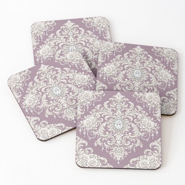 Item preview, Mauve Rococo & Pearls designed and sold by DesignsByPrnces.