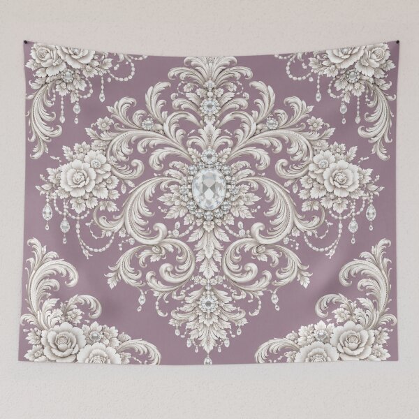 Item preview, Mauve Rococo & Pearls designed and sold by DesignsByPrnces.