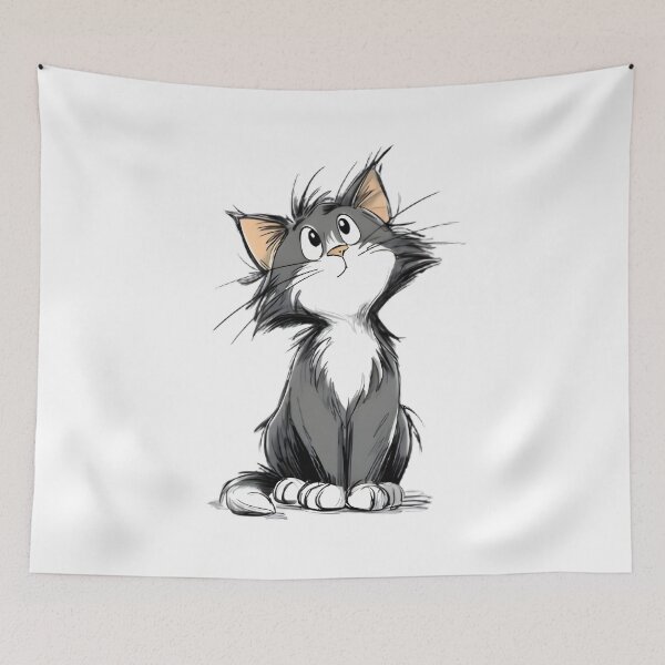 Item preview, Trendy cat designed and sold by Retro Whimsy.