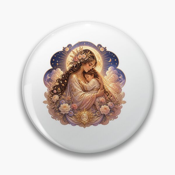 Item preview, Celestial Mother Embrace Sticker designed and sold by Imaginarium of Chaos falcon88 .