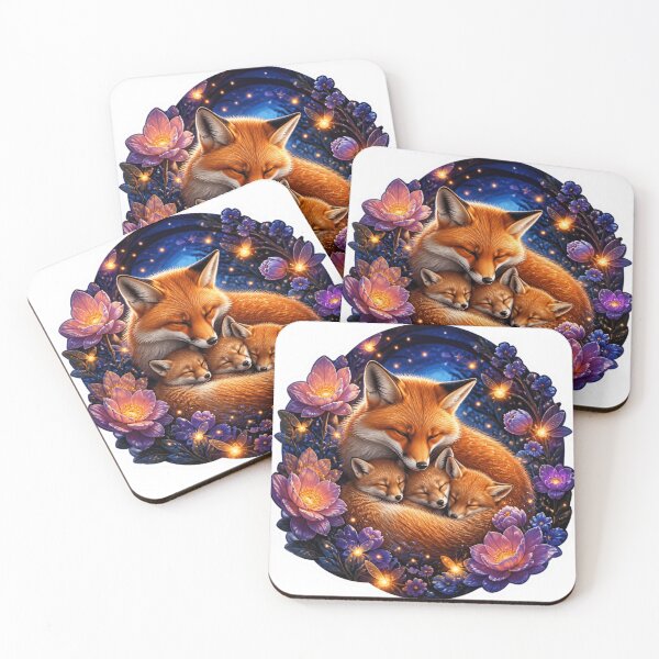 Item preview, Mother Fox Forest Sticker designed and sold by Imaginarium of Chaos falcon88 .
