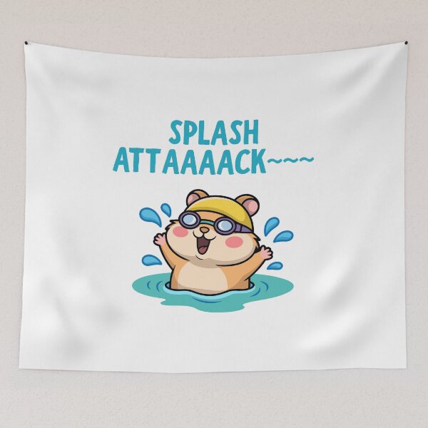 Item preview, Splash Attaaack Cute Swimming Hamster designed and sold by BritishDelights.